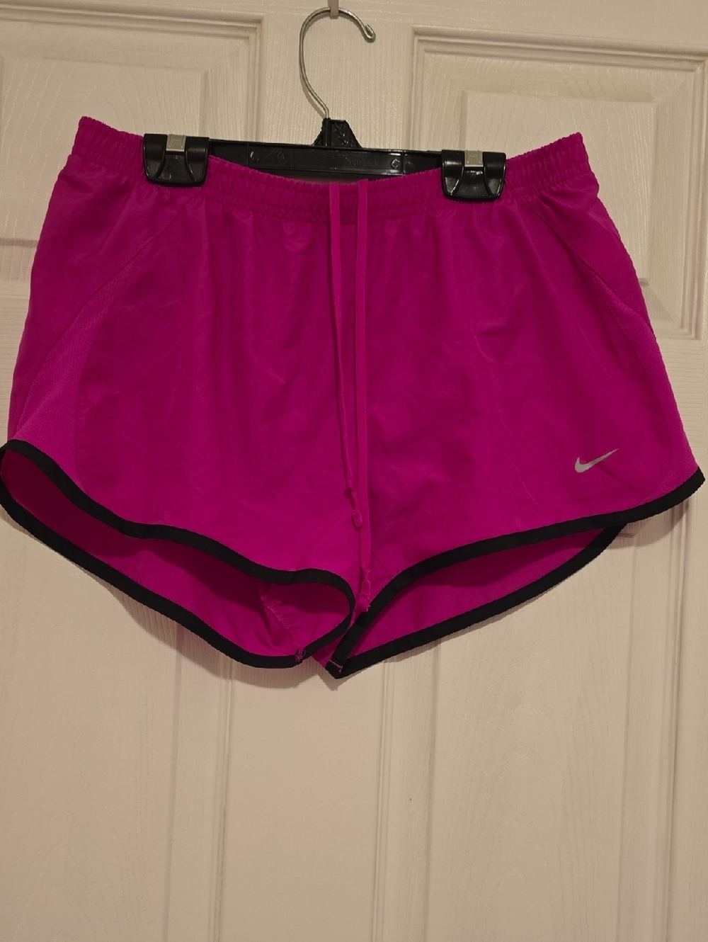 Nike Women's Fuchsia Athletic Shorts with Black Trim